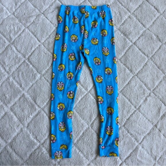 Super Mario Bros | Princess Peach Long Sleeve 2-Piece Girl's Pajama Set | Size 8 - Picture 6 of 7